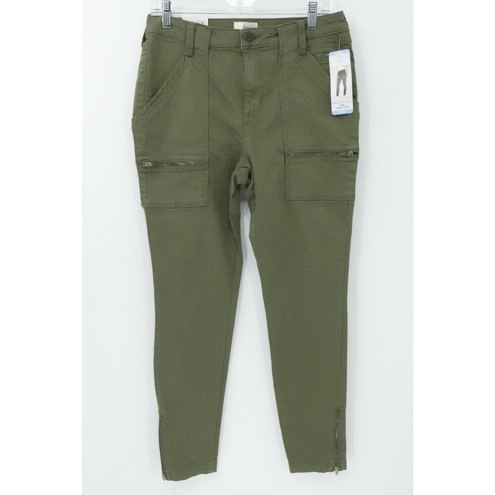 Joie Pants Womens 10/30‎ Green Park Cargo Contemporary Fit Zip Pockets Casual